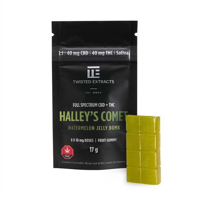 Twisted Extracts Watermelon Halleys Comet 1:1 THC/CBD
