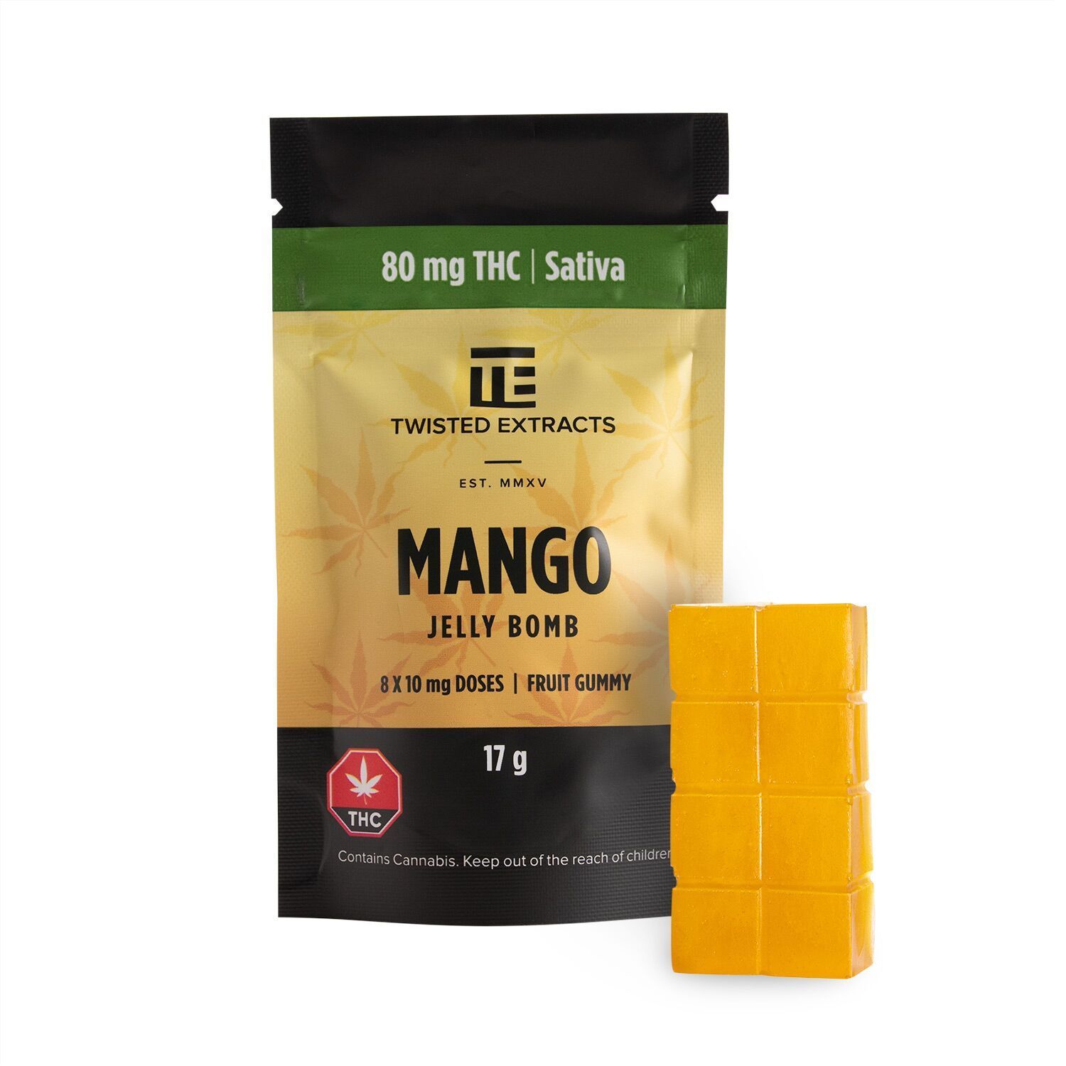 Twisted Extracts - Jelly Bomb Mango Sativa 80mg