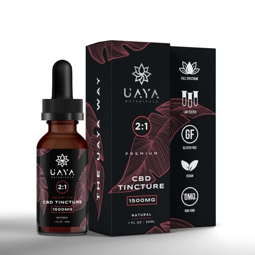 Uaya Botanicals 2:1 CBD:THC Tincture 1500 mg (FULL SPECTRUM)