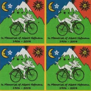 LSD Blotter Tabs – Bicycle Day 100ug (1 Tab)