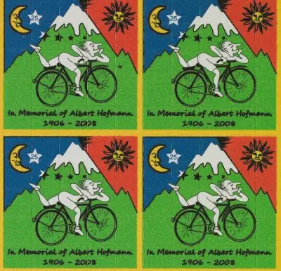 1 LSD Blotter Tabs – Bicycle Day 100ug (1 Tab)